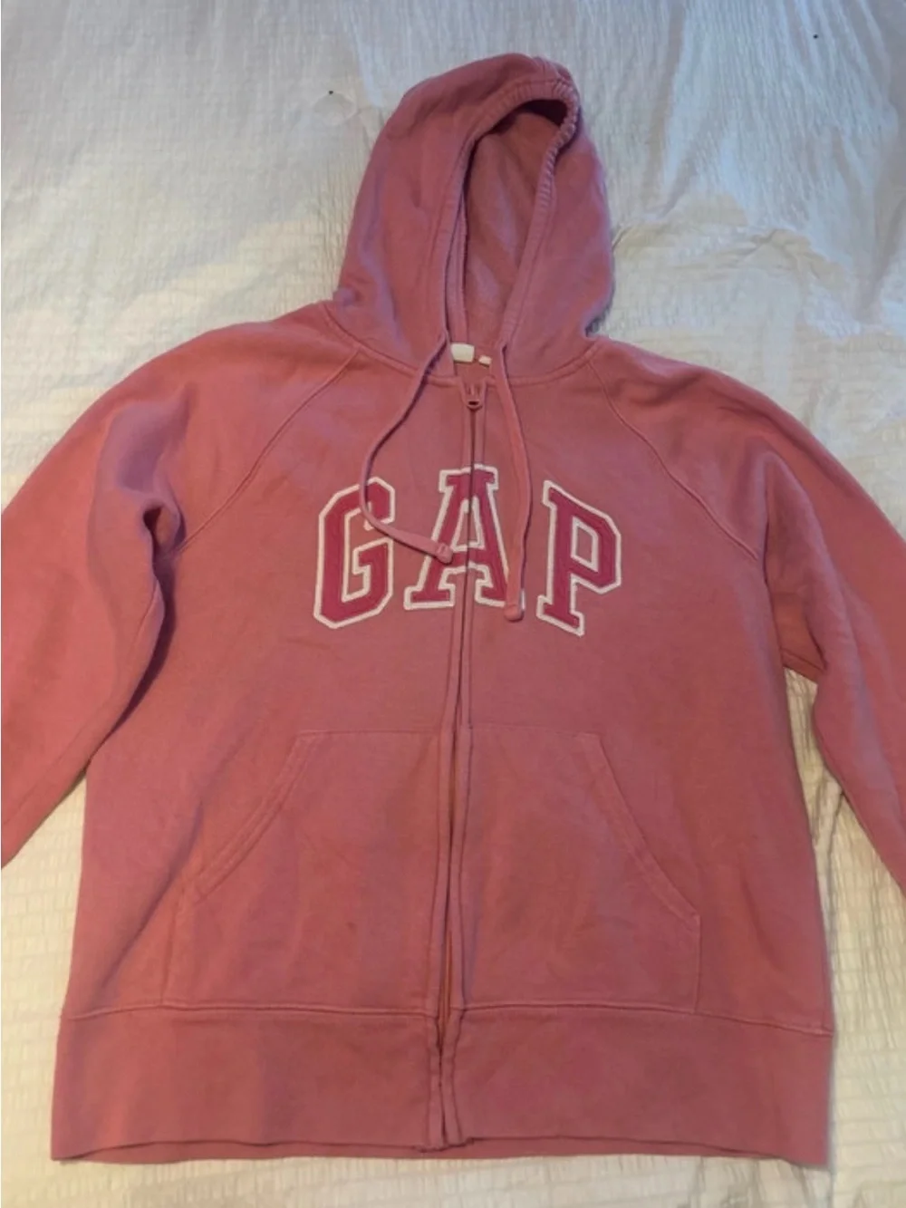 GAP Girls Rose Pink Hooded Zip Sweatshirt